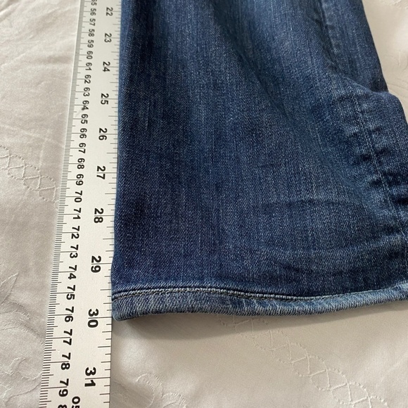 7 For All Mankind Men's Medium Wash Denim Distressed Knee Jeans‎ Size 33 - Picture 9 of 14